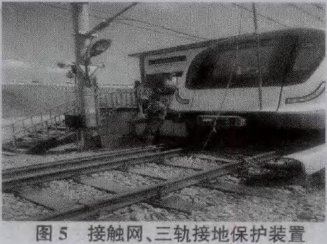 圖5為接觸網(wǎng)、不軌接地保護(hù)裝置