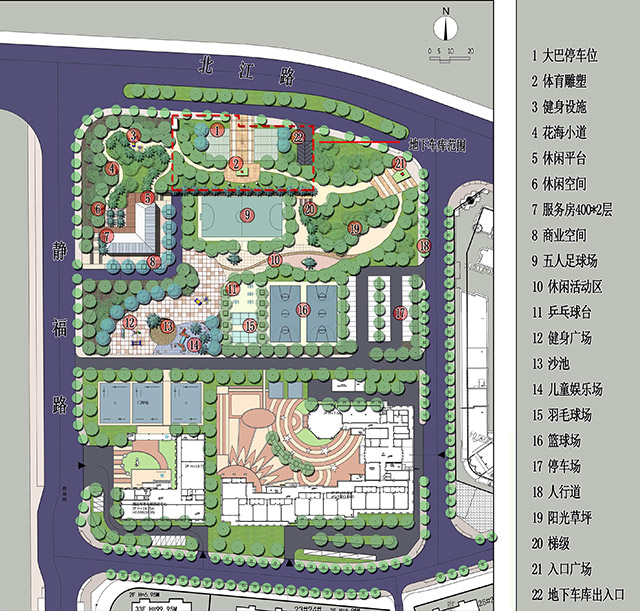 廣場景觀設(shè)計(jì)方案總平面圖